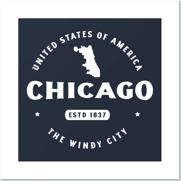 Chicago - The windy city Wall Art by Vectographers